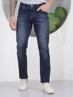 CRIMSOUNE CLUB - Men Blue Slim Fit Jeans