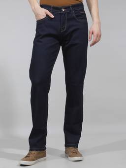 CRIMSOUNE CLUB - Men Blue Straight Fit Jeans