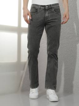 CRIMSOUNE CLUB - Men Grey Slim Fit Jeans