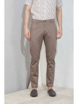 CRIMSOUNE CLUB - Men Khaki Trousers