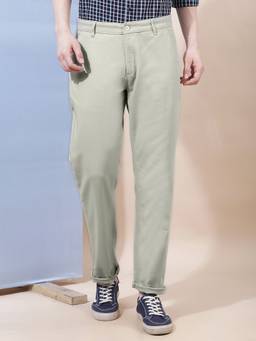 CRIMSOUNE CLUB - Men Beige Knitted Trousers