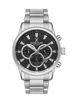 Daniel Klein - Black Color Stainless Steel Strap Watch for Men DK.1.13136-2