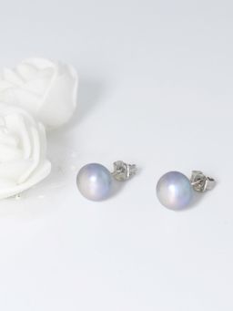 GIVA - Silver Pearl Earrings