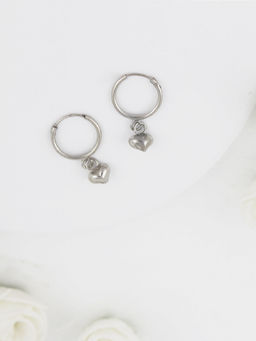GIVA - Sterling Silver Mini Heart Hoop Earrings