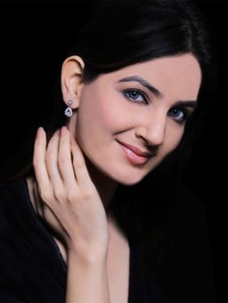 GIVA - 925 Sterling Silver Zircon Shimmer Drop EarRing for Women and Girls