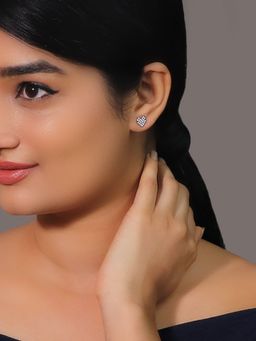GIVA - 925 Sterling Silver Zircon Mini Heart Stud Earring for Women and Girls