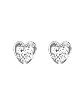GIVA - 925 Sterling Silver Zircon Shine Heart Stud Earring For Women