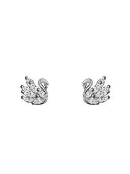 GIVA - 925 Sterling Silver Manalis Shining Swan Studs For Women