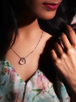 GIVA - 925 Sterling Silver Dazzling Zircon Heart Pendant With Link Chain For Women