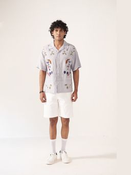 Muvazo - White Nova Denim Shorts