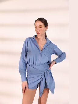 HOUSE OF SAL - Orange Wrap Shorts