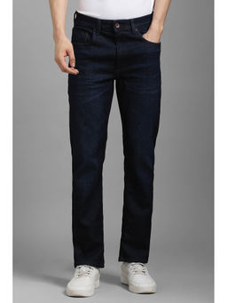 Louis Philippe - Men Navy Blue Slim Fit Jeans