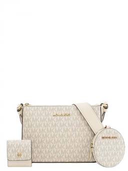Michael Kors - White Jet Set Small Crossbody Bag with Mini Pouch Bag