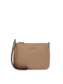 Michael Kors - Light Brown Jet Set Logo Wristlet