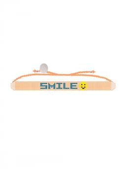 Sorbet Island - Peach Smile Glass Bead Bracelet
