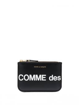 COMME des GARCONS - Black Textured Logo Wallet