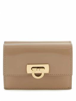 Ferragamo - Beige Golden Logo Wallet