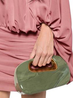 Cult Gaia - Green Amara Clutch