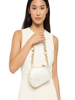 Cult Gaia - Off White Althea Clutch