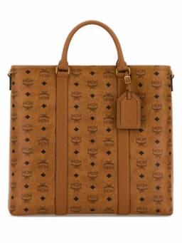 MCM - Brown Aren Top Zip Large Tote Bag