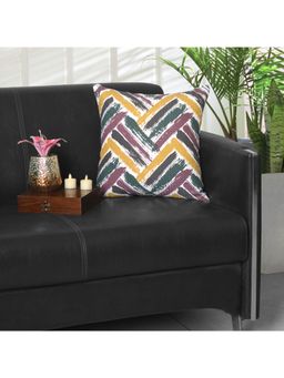 ODE & CLEO - Cotton Cushion Cover Multi-Color (16X16 Inches)