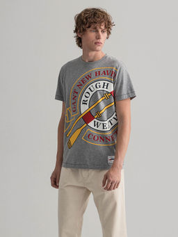 GANT - Grey Printed T-Shirt