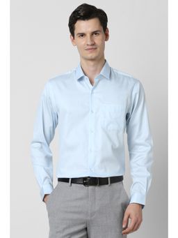 Peter England - Men Light Blue Regular Fit Full Sleeves Formal Shirt