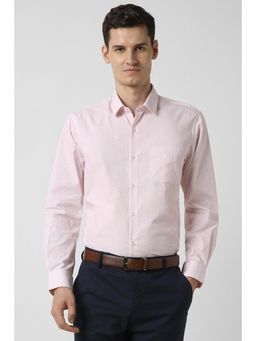 Peter England - Men Pink Regular Fit Full Sleeves Formal Shirt