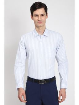 Peter England - Men White Regular Fit Full Sleeves Formal Shirt