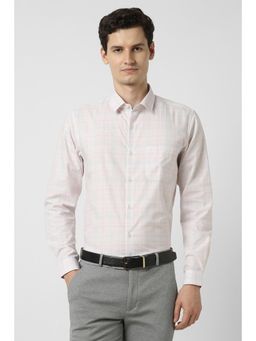 Peter England - Men Pink Slim Fit Full Sleeves Formal Shirt