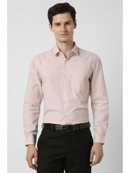 Peter England - Men Pink Slim Fit Full Sleeves Formal Shirt