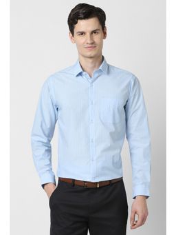Peter England - Men Light Blue Slim Fit Full Sleeves Formal Shirt