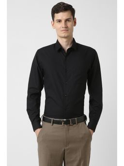Peter England - Men Black Slim Fit Full Sleeves Formal Shirt