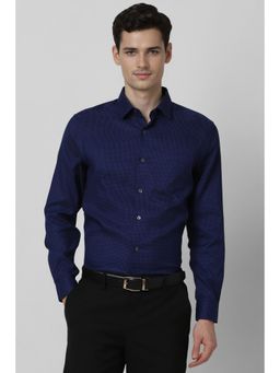 Peter England - Men Navy Regular Fit Shirt