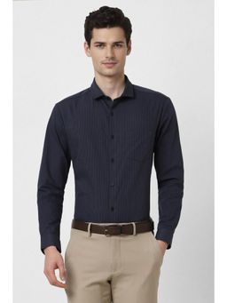 Peter England - Men Navy Slim Fit Shirt