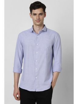 Peter England - Men Light Blue Slim Fit Shirt