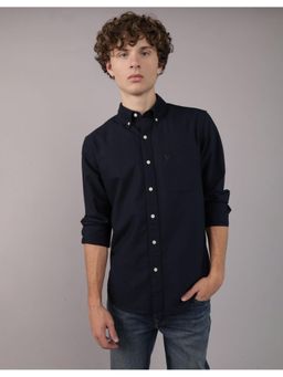 American Eagle - Men Blue Slim Fit Everyday Oxford Button-Up Shirt