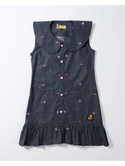 Avokiddos - Bows and Hugs Denim Dress
