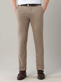 Arrow - Men Brown Solid Trouser