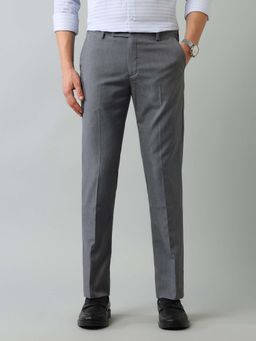 Arrow - Men Grey Solid Trouser