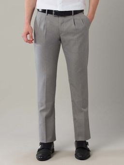 Arrow - Men Grey Solid Trouser