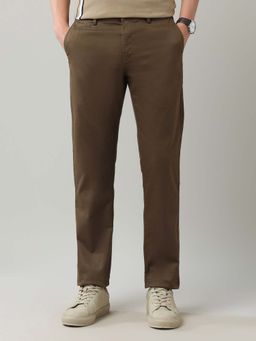 Arrow Sports - Men Brown Solid Trouser