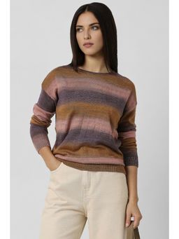 Van Heusen - Women Multi-Colour Round Neck Sweater