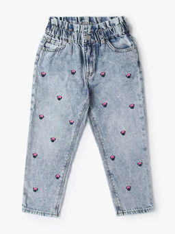 GAP - Girls Heavily Washed Relaxed Fit Jeans