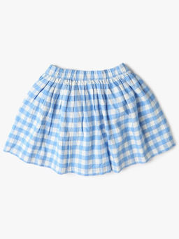 GAP - Girls Cotton Check Skirt with Elasticated Waist