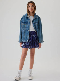 GAP - Girls Floral Printed Tiered Ruffle Skorts