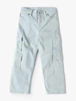 GAP - Girls Mid-Rise Straight Fit Cargo Pocket Jeans