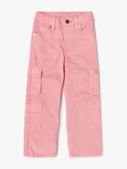 GAP - Girls Mid-Rise Straight Fit Cargo Pocket Jeans