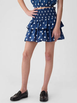 GAP - Girls High-Rise Regular Fit Polka Dot Skorts