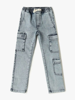 GAP - Boys Mid-Rise Acid Wash Straight Fit Jeans